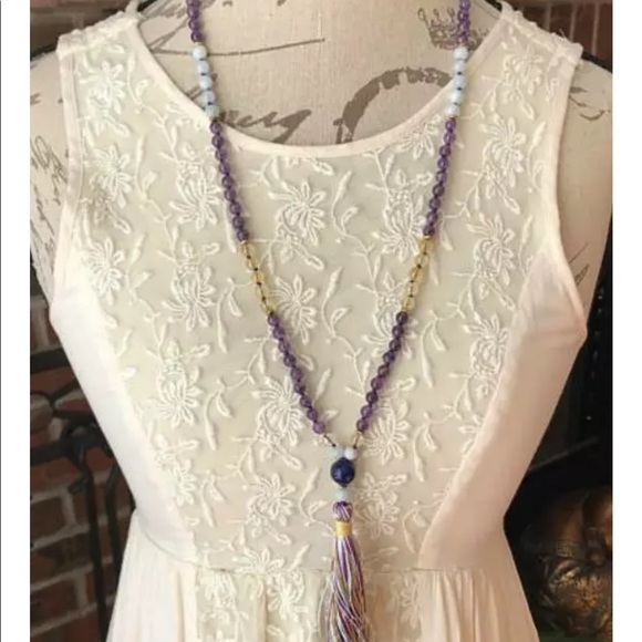 HAPPINESS and RADIANCE Gemstone meditation mala - Picture 5 of 5